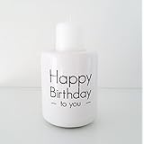 Toller Kerzenhalter mit Aufdruck für die Geburtstage Ihrer Lieblingsmenschen. Das Geburtstagslicht ist der Hingucker auf Ihrem Tisch. Der Kerzenhalter kann mit Teelicht oder kleiner Kerze bestückt werden.