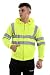Produktbild Higland Fashion   Herren Hallo Vis Viz Zip Up Fleece Sicherheit Warme Sicherheitsjacke Sichtbarkeit Reflektierende Arbeitskleidung (3XL, Zip Up Green)