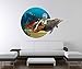 Produktbild 3D Wandtattoo Meerjungfrau Delfin Ozean Meer Kinderzimmer Wand Aufkleber Deko Wandbild Wandsticker A3D50, Motiv Breite:120cm