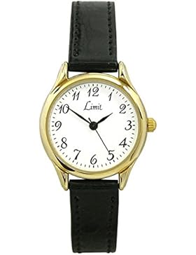Limit Classic Ladies White Dial Black Strap Dress Watch 6141