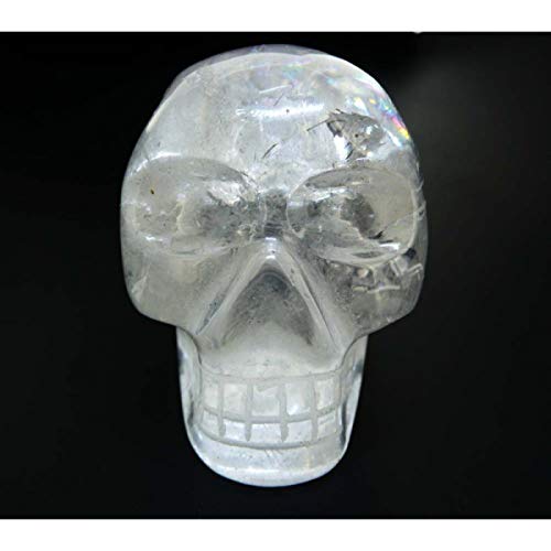 Vives Cortada Crâne sculpté en Quartz Blanc de Haute qualité