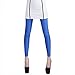 HDE Women's Shiny Solid Color Seamless Cool Stretch Leggings Great Seasonal Wear (Royal Blue)
