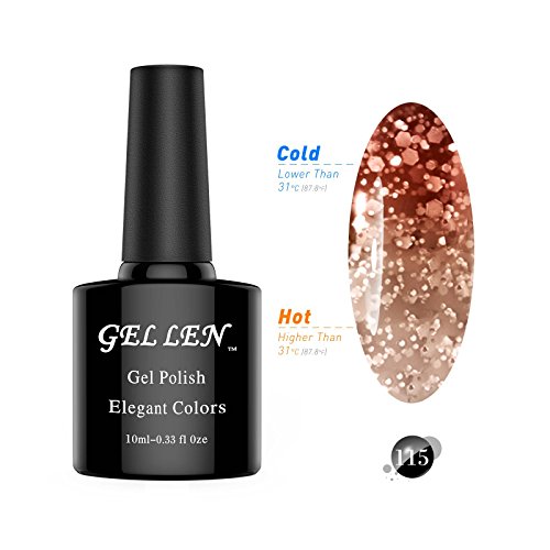 Gellen auflösbarer Gel Nagellack UV Thermo Farbwechsel sich ändert nach Temperatur 10ml #115