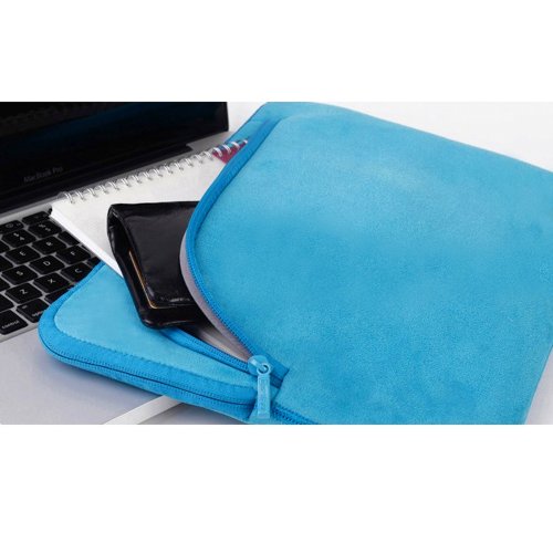 Coodio® Universal 11.6 Zoll Laptophülle + Zubehör Tasche für Apple Macbook Air 11, Chromebook 11 (Fit all 11.6 inch ultrabook laptop notebook) – Farbe Light Blau - 3