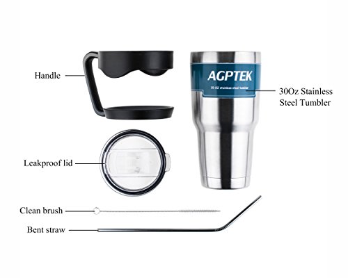 Edelstahl Thermobecher Mobil Isolierbecher 30 Oz Thermotasse Eiswasser und Heißwasser halten, von AGPtek - 6