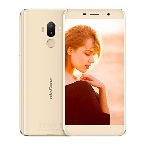 Ulefone S8 Pro 5,3 Zoll Smartphone Android 7.0 4G Dual SIM ohne Vertrag Hnady MT6737 Quad Core 1.3GHz 2GB RAM 16GB ROM 13MP + 5MP Kamera, Fingerabdruck, 3000mAh Batterie (Gold)