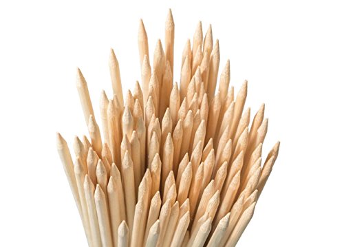 Bambus-Stäbe zum Marshmallowrösten, 91 cm lang, extra dick, robuste Holzspieße, perfekt zum Rösten von Marshmallows, Hot Dogs, Kebab, Wurst, ökologisch und umweltschonend, 100 % biologisch abbaubar, 110 Stück pro Packung