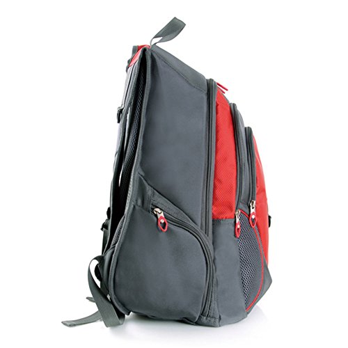 Daypacks Wasserdichte Uni Rucksack Schule Arbeit & Freizeit Bag Schulrucksack Sportrucksack Backpack Laptoprucksack Laptopfach 15″ Grau - 8