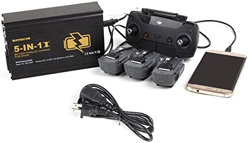5 in 1 Battery Parallel Charger for DJI SPARK Dual USB Charger Multi Remote Controller Charger - CreaTion