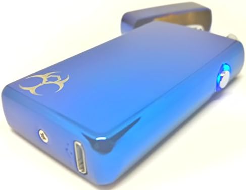 Alien Impulse Double Plasma Arc Lighter USB Rechargeable 14 Colors (LED Halo Frostbite)