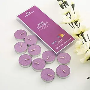 Home Centre Colour Connect Lavender T-Light Candles- Set of 10