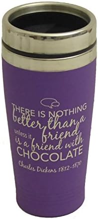 Metro Gifts There is Nothing Better Than A Friend With Chocolate - Silicone Travel Mug - Albert Einstein - 500ml