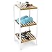 Produktbild Relaxdays Bambus Regal mit 3 Fächern HBT: 80 x 35 x 31,5 cm Schickes Badregal mit 3 Ablagen aus natürlichem Holz Standregal als Küchenregal oder Holzregal zur Aufbewahrung im Badezimmer, weiß, natur