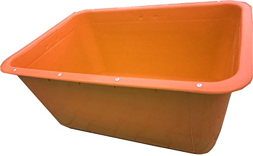UvV®-FMK 2te Wahl Mörtelwannen ohne Kranösen (aber mit Randverstärkung) mit Fehlfarben, Farbabweichungen, 200 Liter (Orange)