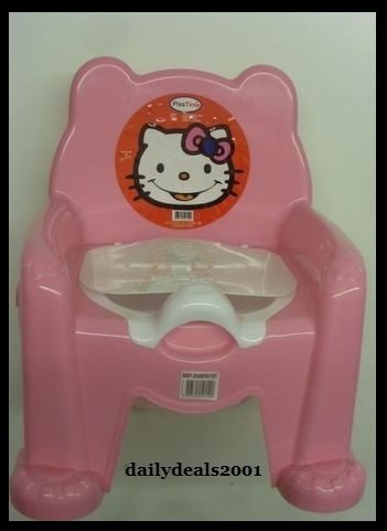 Babby Potty Trainer Hello Kitty Seat Chair With Removable Cover Pink New