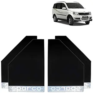 Sparco Car Plastic Mud Flap Set of 4 Black for Universal for Car A-Star