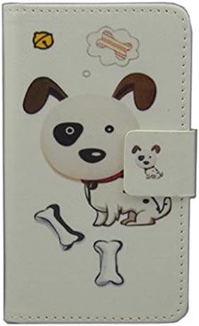 Lenovo Vibe B case [with free stylus], luxury Wallet card holder Magnetic flip Leather case cover for Lenovo Vibe B (dog design)