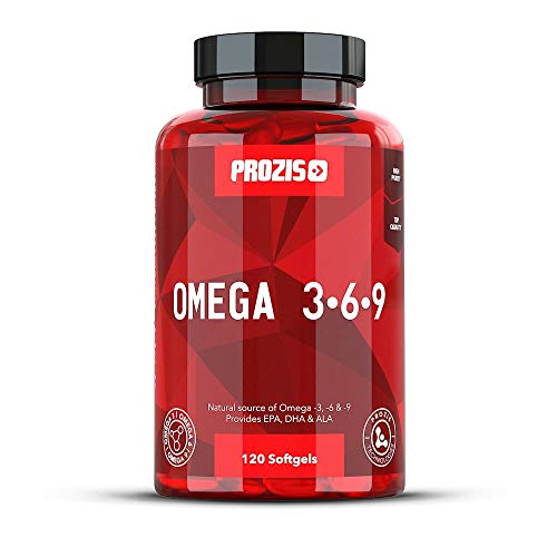 Prozis Omega 3:6:9 120 Cápsulas - Complemento con una Fórmula Esencial de Ácidos Grasos, 40 Dosis