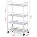 tinxs® Beauty Salon 3/4 Shelf Mini Side Trolley Therapy Dentist Hairdresser ( 4 Shelf)
