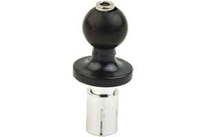 GDFNMOGO Motorcycle Fork Stem Mount Base With 1'' TPU Ball For Stem Tube 12Mm To 25.4mm In Diameter, Compatible
