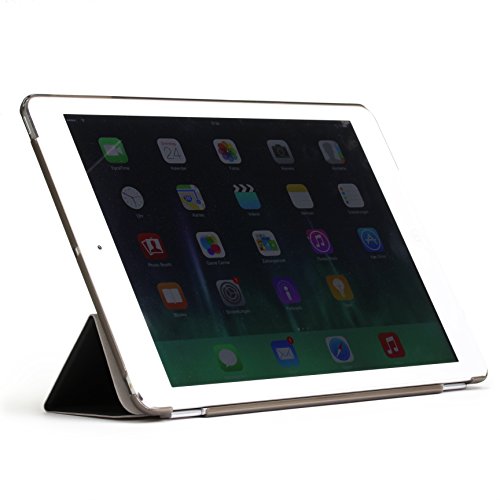 Original Urcover® iPad Air 2 ( 2014 Version – 6.Generation) Smart Cover Case Etui Schutz Hülle mit Sleep/Wake & Ständer Funktion inkl. Displayschutzfolie und weiteres Zubehör – Schwarz - 3