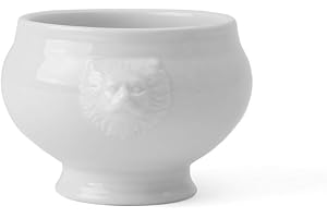 Holst Porzellan LK 045 Löwenkopfterrine 0,50 l, weiß, 12 x 12 x 8.5 cm, 2 Einheiten