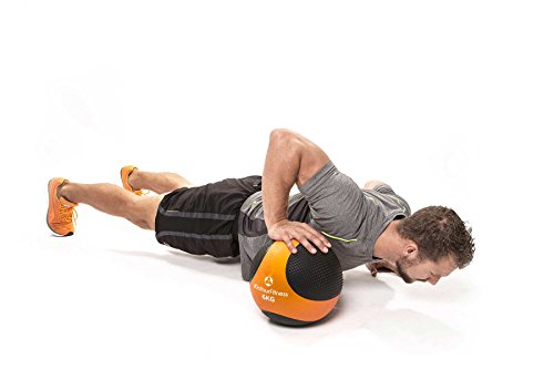 Medizinball »Medical« / 1kg 2kg 3kg 4kg 5kg 6kg 7kg 8kg 9kg 10kg / Fitnessball / Gewichtsball / Leichte bis sehr schwere Gymnastikbälle in professioneller Studio-Qualität aus rutschfesten PVC / erhältlich in unterschiedlichen Farbcodierung - 6