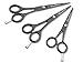 Produktbild Friseurscheren Set EASYGLIDER Haarschere Bartschere Schwarz mit Mikroverzahnung 5 5.5 6 Zoll