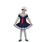 Contenido: Vestido y gorro. Disfraz Marinera 7-9