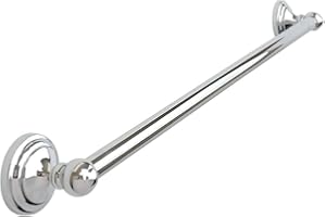 ARIAN 60cm Single Towel Rail Rack Holder Bar Wall Mounted Bathroom Kitchen Chrome Polish