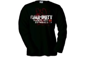 Mx Games Camiseta Call of Duty Black Ops 2 Zombies Manga Larga (Talla: Talla-S)