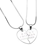 Stainless Steel - BFF Necklace for 2 - Friendship Gifts for Women