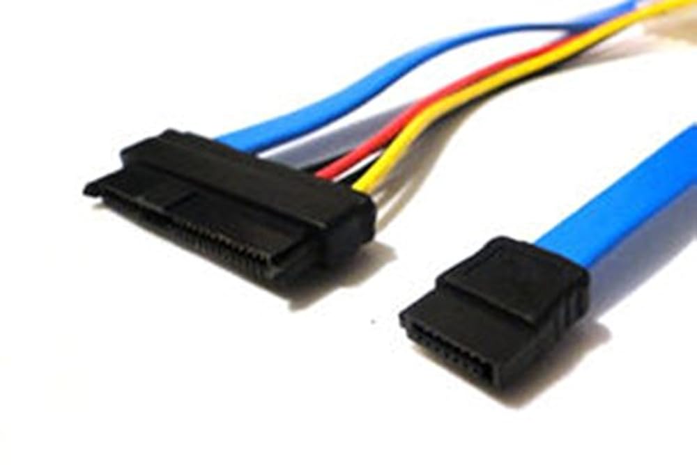 Festplatte SFF-8482 SAS Kabel 29pin zu 1 Papierrolle, SATA 7pin, 0, 7 m