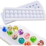 Kit De 15 Moules Silicone Pour Résine + 100 Vis à œillet | Formes Variées Pour Pendentifs, Bijoux DIY, Création époxy