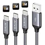 🌈 [Compatibilité] - Cordon USB C Compatibilité avec les smartphones USB Type C tel queSamsung Galaxy S10/ S9/ S8/ Note8/ A3/ A5/ A8, Huawei P30/P30 pro/P20/P10/Mate 20/Nova 4/3/2, Honor 10/9/8, Oneplus 6/5/5T, Xiaomi Mi A1/ A2/ Mi8, Motorola One/G6, LG G6, Sony Xperia, New Macbook, Nintendo Switch et d'autres périphériques USB 2.0 de Type C.