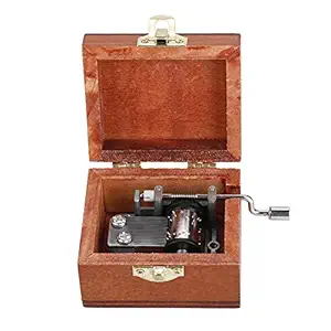 Mini Music Box, Lightweight Mechanical Music Box Engraved Musical Box for Christmas/Birthday/Wedding(Elephant Pattern)