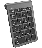 Cateck Tastierino Numerico Bluetooth con Più Scorciatoie Tastierino Numerico 34 Tasti Wireless