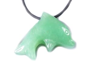 ULRIKE SCHMITT EDELSTEINKREATIONEN Aventurin Delfin Delphin Edelstein Ketten Anhänger