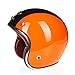 Produktbild Sunzy Harley Motorradhelm Retro, Erwachsene Männer und Frauen immergrüne Straßenritter 3/4 Motorradhelm DOT genehmigt/orange,L