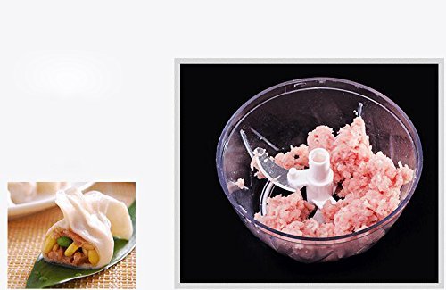 Anding Mini Manuelle Küchenmaschine Pull Hand Gemüse Chopper / Fleischwolf / Blender Chop Obst, Gemüse, Nüsse, Kräuter, Pesto, Coleslaw, Püree etc - 4