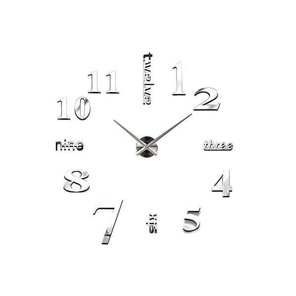 Reloj Pared 3d Diy Relojes De Pared Grande Bricolaje Moderna Para