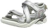  ECCO Mädchen BIOMRAFT Peeptoe Sandalen, Silber (Alusilver 708), 24 EU
