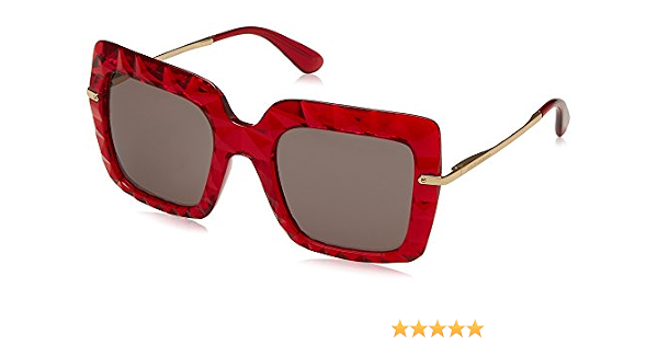 Dolce \u0026 Gabbana 0DG6111 31477N 51 Occhiali da Sole, Rosso (Transparent  Bordeaux/Purple Brown), Donna : Amazon.it: Abbigliamento