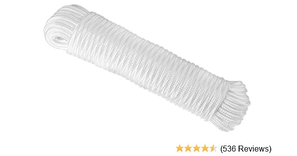 High Strength Pull Climb And Knot Mix N More Inc 2394 Uv Resistant And Excellent Shock Absorption Thickness Inch Good For Tie Swing Diamond Braid Polypropylene All Purpose Flagline Rope Ram Pro