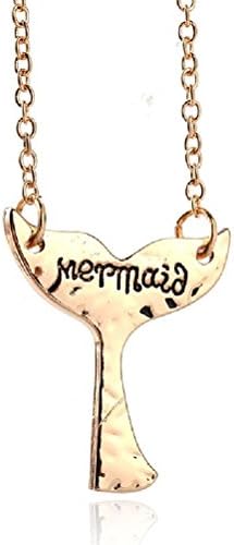 Mermaid Tail Pendant Charm Necklaces