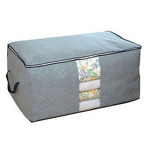 Spring2014 Aufbewahrungstasche für Decken, Kissen, Kleidung, Bambusfaser, Grau Grau
