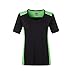 Produktbild Ladies' Workwear T-Shirt-Level 2 in black/lime-green Größe: XS