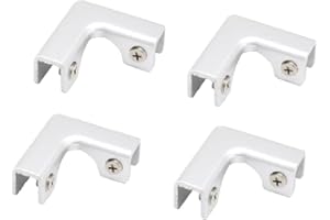 TOOLOFLIFE 4 pièces en forme de L clip de verre en alliage d'aluminium accolades de support en verre pour aquarium, 6-10mm sans perçage