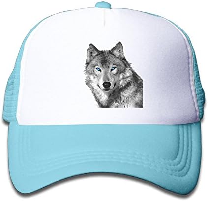 Funny Caps Grey Wolves Gray Wolf Lone Wolf Kids Adjustable Mesh Cap Trucker Hats Mesh Trucker Cap Pink