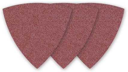 50 MENZER Hook & Loop Sanding Sheets for Triangle Sanders red โ 82 mm โ Grit 240